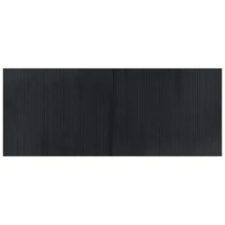 Vidaxl Preproga pravokotna črna 80x200 cm bambus