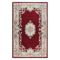 Rdeča volnena preproga Flair Rugs Aubusson, 120 x 180 cm