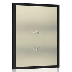 Plakat ptica v megli - 20x30 no frame