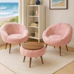 ATELIER DEL SOFA Fotelje i klub stočić Lida Wellsoft Pink