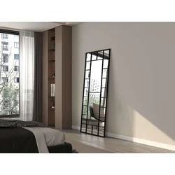HANAH HOME Metalno ogledalo Boxia Black