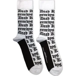 Dead Kennedys Nogavice Gothic Logo Pattern White 40-45