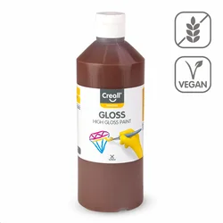 Sijajna polivinilna barva Creall Gloss 500 ml - temno rjava