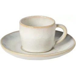 Skodelica za kavo s krožničkom Costa Nova Brisa 70 ml, slano bela