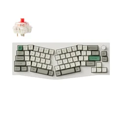 Keychron Keychron Q8 Max (Alice Layout) Brezžična Mehanska Tipkovnica/Bela/RED Tactile Switch/Q8M-P1, (5000060472)