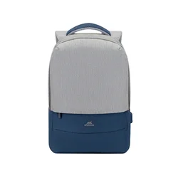 Ruksak RivaCase 15.6 Prater 7562 Grey/Dark Blue anti-theft laptop backpack