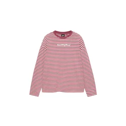 Pull&Bear Majica STWD pastelno roza / burgund / bela