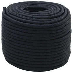 vidaXL Večnamenska vrv 10 mm 100 m Kraljevo modra Poliester