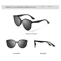 Loho Unisex naočare za sunce, Crne