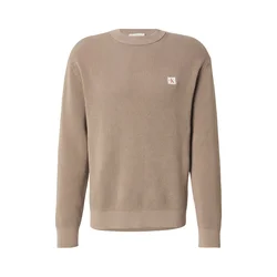 Calvin Klein Jeans Pulover CLSC temno rjava
