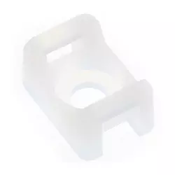 Nosač za vezice 3mm za vijak, beli