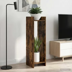 Stalak za biljke 2 pcs Dimljeni Hrast 30 x 30 x 100 cm