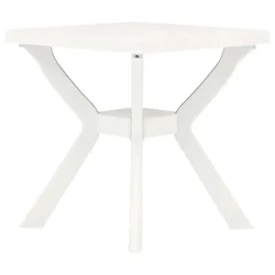 Vidaxl Bistro miza bela 70x70x72 cm plastika
