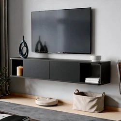 Hanah Home TV komoda Twist, 160 cm, antracit