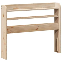Vidaxl Vzglavje s policami 90 cm trdna borovina