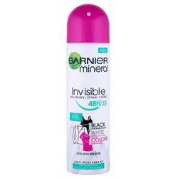 GARNIER Mineral Deo Ženski dezodorans u spreju Invisible Black, White & Colors Fresh 150 ml
