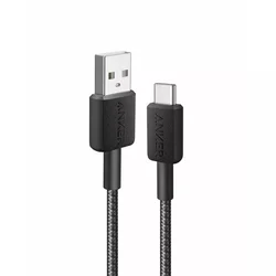 ANKER 322 USB tip-A na USB tip-C kabl M/M 0.9m, 18W, pleteni, crni