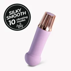 Mini vibrator Crushious - Mellow Puff, vijoličen
