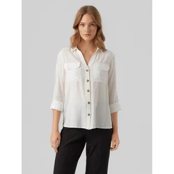 Vero Moda Srajca Bumpy 10275283 Bela Regular Fit