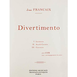 FRANCAIX:DIVERTIMENTO POUR COR