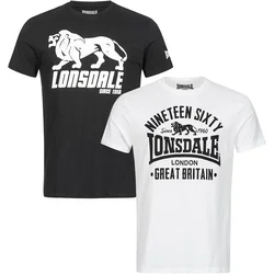 Moški komplet Lonsdale 114063-White/Black