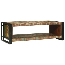 vidaXL Klubska miza Rjava 120 x 50 x 38 cm trden predelan les