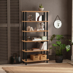 HANAH HOME Polica za knjige Gala Black