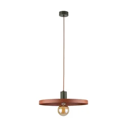 Luster na sajli SILA 1xE27/15W/230V prečnik 40 cm ciglasta/zelena