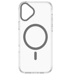 Transparent Color Ring MagSafe maska za iPhone 17 – Siva