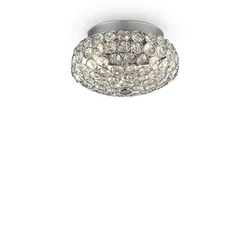 Ideal Lux - LED kristalna plafonska lampa KING 3xG9/3W/230V prečnik 25,5 cm hrom