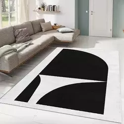 Conceptum Hypnose Tepih Alho-22A, 160x230 cm, Crno-beli