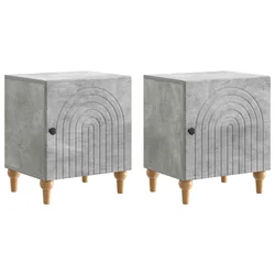 Noćni ormar 2 pcs Betonska siva 43 x 34,5 x 50 cm