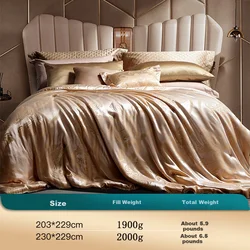 Fuanna Svileni jorgan, 230x229 cm, Rose Gold