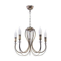 Jupiter 1634 - Luster na lancu MELANI 5xE14/40W/230V mesing patina