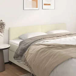 Uzglavlja krem 200x5x78/88 cm od umjetne kože