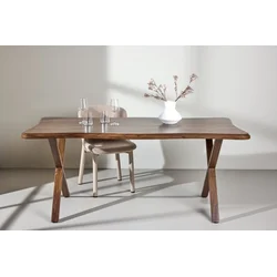 Venture Design Jedilna miza Fiona 180x90x75 cm rjava