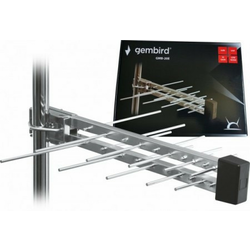 Gembird antena sa kutijom loga UHF sa RF-Konektorom, 20elemenata, duzina 39cm, 6dB alu 381 GMB-20E