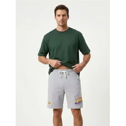 Sinsay - Sportske kratke pantalone Los Angeles Lakers NBA - svetlo siva