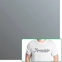 Bambu Lab Matte Heat Transfer Vinyl Sheet - Light Gray