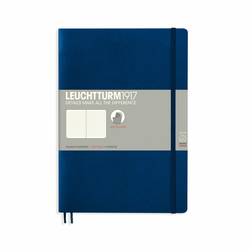LEUCHTTURM1917 Srednje velika bilježnica LEUCHTTURM1917 Composition Softcover Notebook - B5, meki povez, točkasti papir, 123 stranice - Navy