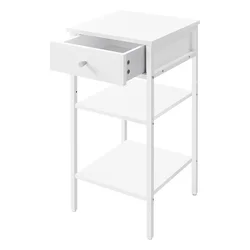 Songmics Nočna omarica 351x351x701 cm rjava črna