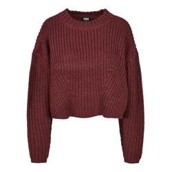Womens wide oversize cherry sweater