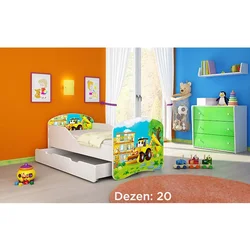 Deciji krevet ACMA I 140x70 F + dusek 6 cm20