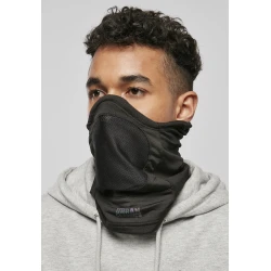 Elastic neck gaiter in black