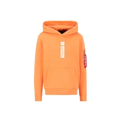 ALPHA INDUSTRIES Majica oranžna/bela