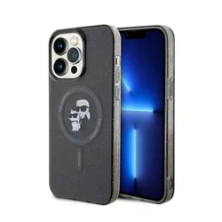 KARL LAGERFELD Maska za iPhone 15 Pro Max MAGSAFE IML KC GLITTER BLACK