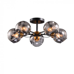 Luster Elmark Ellaria / 5 x E27 / - Drvo-siva