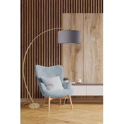 Aberto Design Podna lampa Misra , 85-185 cm, E27, Zlatne boje