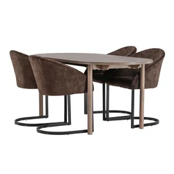 jedilnica set Dallas 4133 75x90x180cm