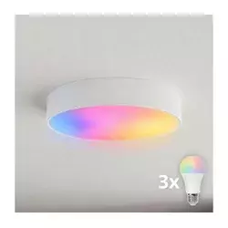 Brilagi - LED RGBW prigušiva plafonska svetiljka CLARE 3xE27/9W/230V Wi-Fi bela
